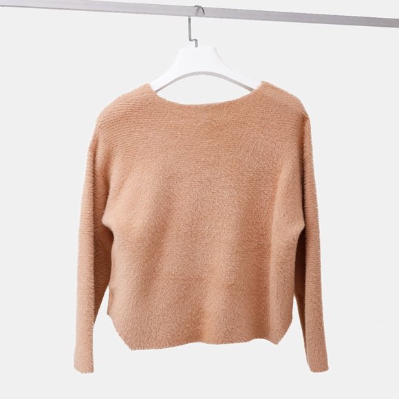 Michelle Mason Pink Oversized Cropped Sweater - Picture 3 of 8